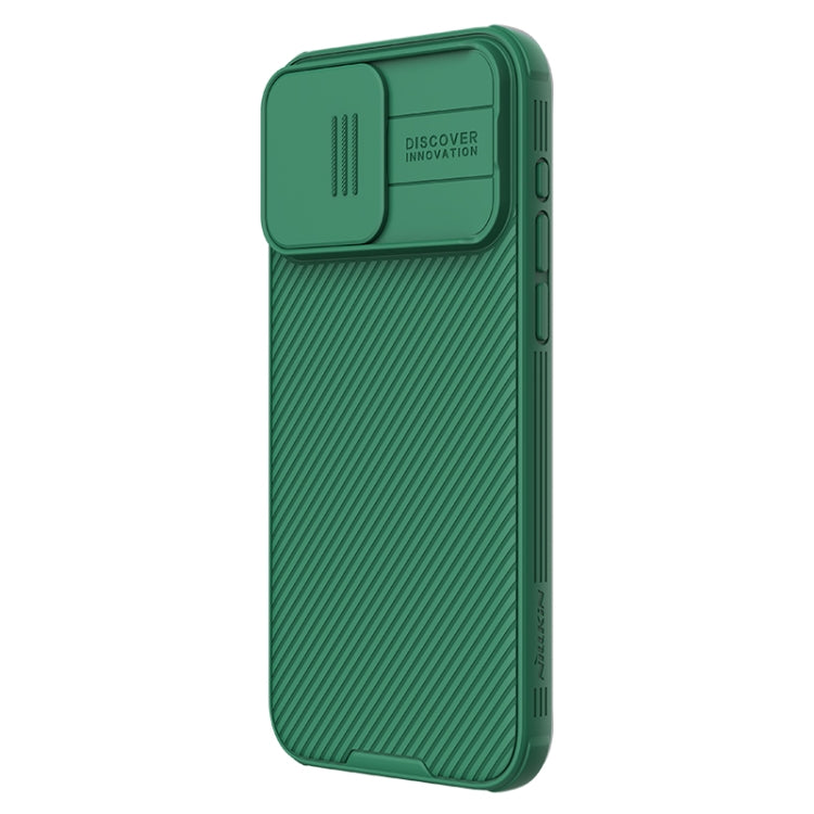 For iPhone 15 Pro Max NILLKIN CamShield Pro PC Phone Case(Green) - iPhone 15 Pro Max Cases by NILLKIN | Online Shopping South Africa | PMC Jewellery