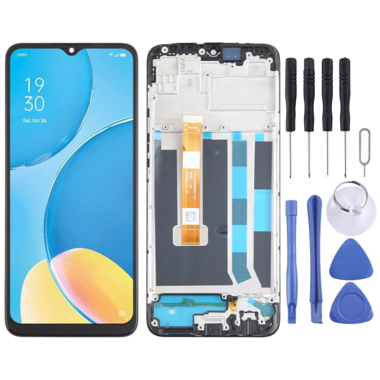 For OPPO A15s OEM LCD Screen Digitizer Full Assembly with Frame - LCD Screen by PMC TechLife | Online Shopping South Africa | PMC TechLife