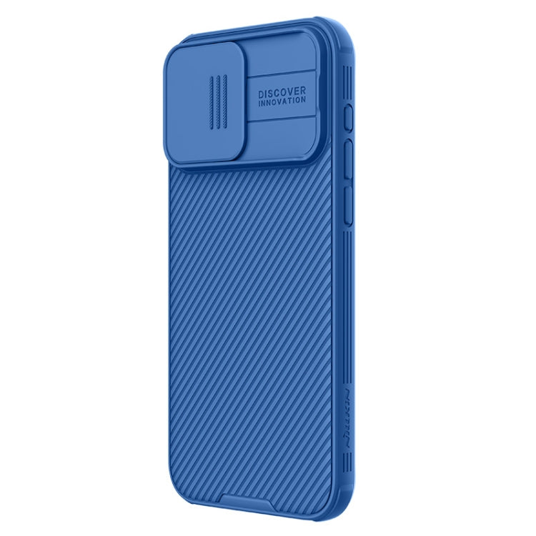 For iPhone 15 Pro NILLKIN CamShield Pro PC Phone Case(Blue) - iPhone 15 Pro Cases by NILLKIN | Online Shopping South Africa | PMC TechLife