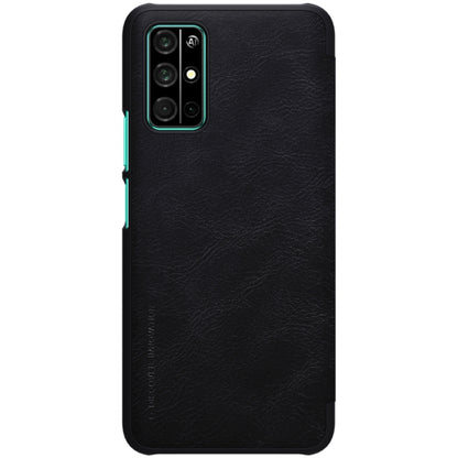 For Huawei Honor 30S NILLKIN QIN Series Crazy Horse Texture Horizontal Flip Leather Case with Card Slot(Black) - Honor Cases by NILLKIN | Online Shopping South Africa | PMC Jewellery