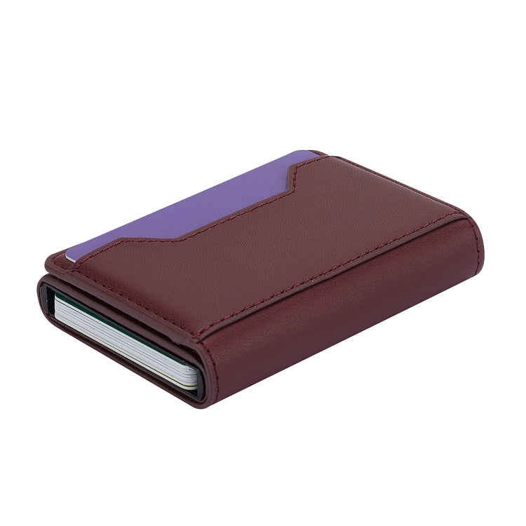 Anti Theft Brush Card Bag, Size:10x6x3cm(Wine Red) - Antimagnetic RFID Package by PMC TechLife | Online Shopping South Africa | PMC TechLife | Buy Now Pay Later Mobicred