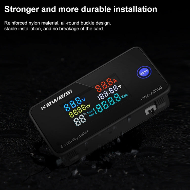 KWS-AC300-20A 50-300V AC Digital Current Voltmeter(Black) - free shipping - PMC TechLife - Order now!