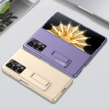 For Honor Magic V2 GKK Integrated Ultra-thin Folding Phone Case with Stand(Purple) - Honor Cases by GKK | Online Shopping South Africa | PMC Jewellery | Buy Now Pay Later Mobicred