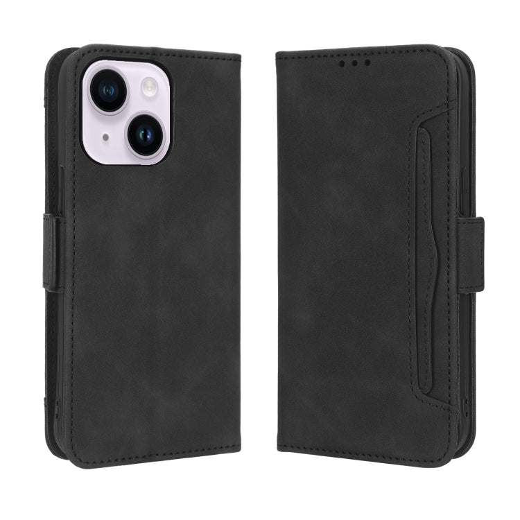 For iPhone 15 Pro Max Skin Feel Calf Texture Card Slots Leather Phone Case(Black) - iPhone 15 Pro Max Cases by PMC TechLife | Online Shopping South Africa | PMC TechLife | Buy Now Pay Later Mobicred