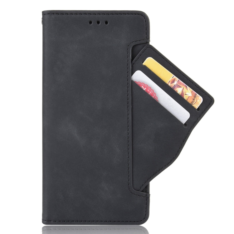 For iPhone 15 Pro Max Skin Feel Calf Texture Card Slots Leather Phone Case(Black) - iPhone 15 Pro Max Cases by PMC TechLife | Online Shopping South Africa | PMC TechLife | Buy Now Pay Later Mobicred