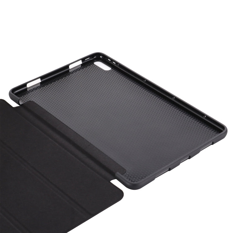 For Huawei Matepad 10.4 GEBEI Shockproof Horizontal Flip Leather Case with Three-folding Holder(Rose Gold) - Huawei by GEBEI | Online Shopping South Africa | PMC TechLife | Buy Now Pay Later Mobicred