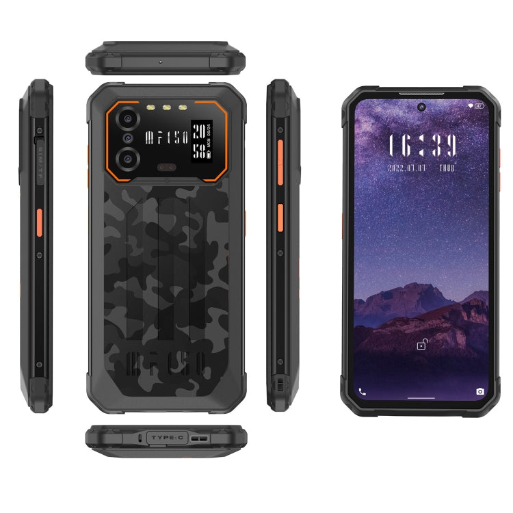 [HK Warehouse] IIIF150 B2, IP68/69K / MIL-STD-810H, Side Fingerprint, Night Vision, 6.5 inch Android 13 UMS9230 Octa Core, Network: 4G, NFC, OTG 6GB+256GB(Black Orange) - Other by IIIF150 | Online Shopping South Africa | PMC Jewellery