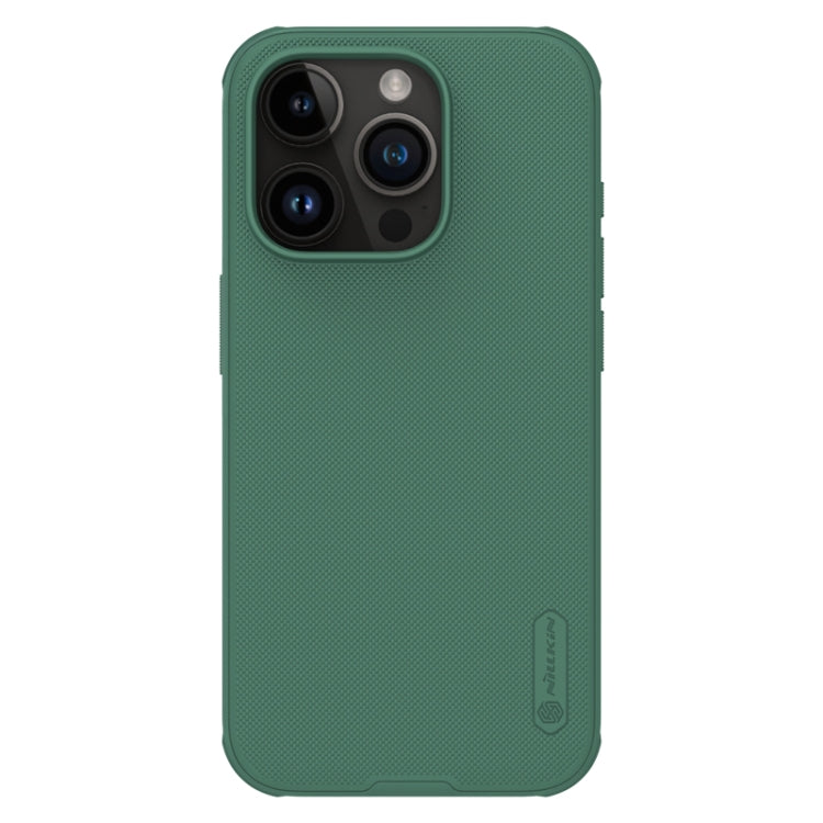 For iPhone 15 Pro NILLKIN Frosted Shield Pro Magnetic Magsafe Phone Case(Green) - iPhone 15 Pro Cases by NILLKIN | Online Shopping South Africa | PMC Jewellery