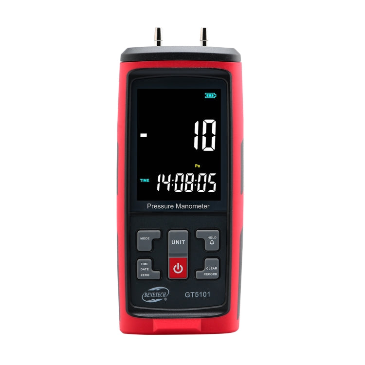 BENETECH GT5101 LCD Display Differential Pressure Meter, Specification:2KPa - free shipping - PMC TechLife - Order now!