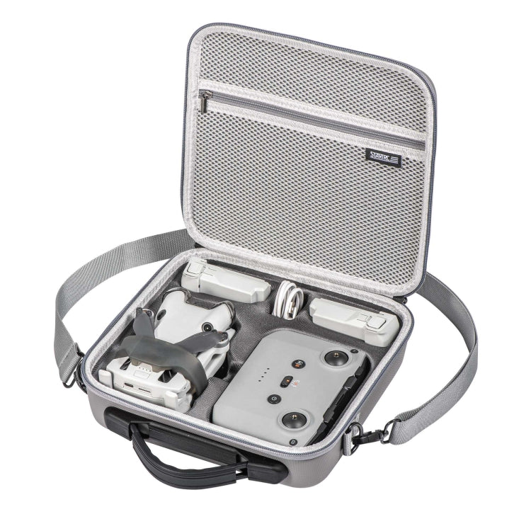 For DJI Mini 4 Pro / N2 STARTRC Shoulder Storage Bag PU Handbag(Grey) - free shipping - PMC TechLife - Order now!