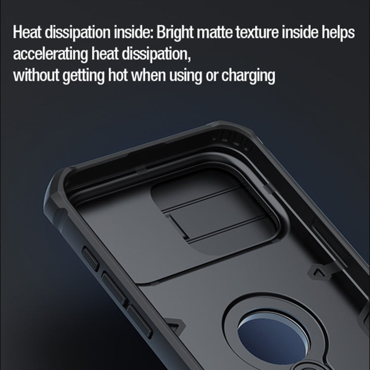 For iPhone 15 Pro NILLKIN Shockproof CamShield Armor Protective Case with Invisible Ring Holder(Green) - iPhone 15 Pro Cases by NILLKIN | Online Shopping South Africa | PMC TechLife