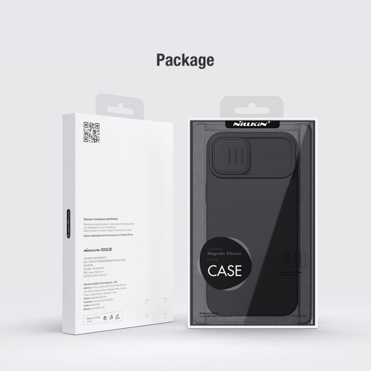 For iPhone 15 Plus NILLKIN CamShield MagSafe Liquid Silicone Phone Case(Green) - free shipping - PMC TechLife - Order now!