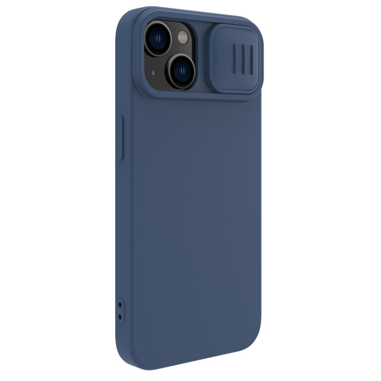 For iPhone 15 Plus NILLKIN CamShield MagSafe Liquid Silicone Phone Case(Blue) - free shipping - PMC TechLife - Order now!