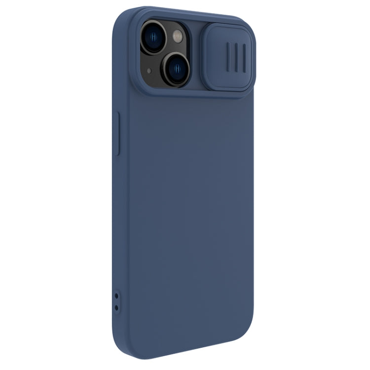 For iPhone 15 NILLKIN CamShield MagSafe Liquid Silicone Phone Case(Blue) - iPhone 15 Cases by NILLKIN | Online Shopping South Africa | PMC Jewellery