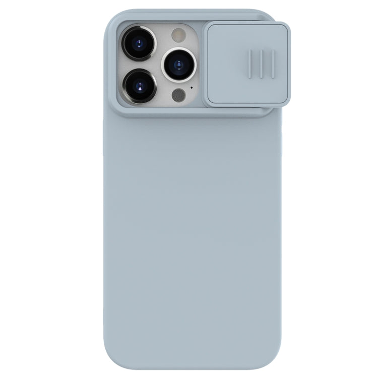 For iPhone 15 Pro NILLKIN CamShield Liquid Silicone Phone Case(Grey) - iPhone 15 Pro Cases by NILLKIN | Online Shopping South Africa | PMC Jewellery