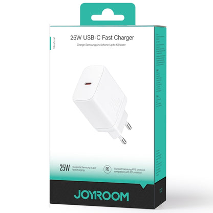 JOYROOM JR-TCF11 25W USB-C / Type-C Port Fast Charger, Specification:EU Plug(White) - USB Charger by JOYROOM | Online Shopping South Africa | PMC Jewellery