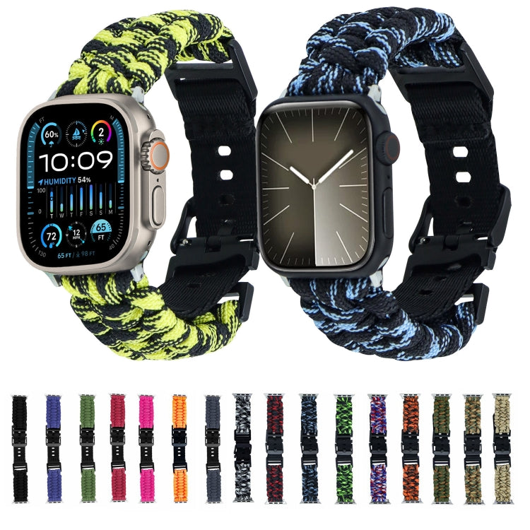 For Apple Watch Series 3 42mm Paracord Plain Braided Webbing Buckle Watch Band(Grey) - free shipping - PMC TechLife - Order now!