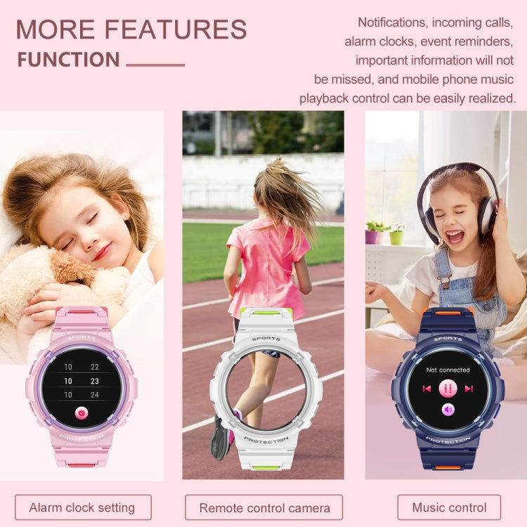 HT19 1.2 inch Round Screen IP68 Children Smart Watch, Support Sleep Monitoring(Pink) - Smart Watches by PMC Jewellery | Online Shopping South Africa | PMC Jewellery