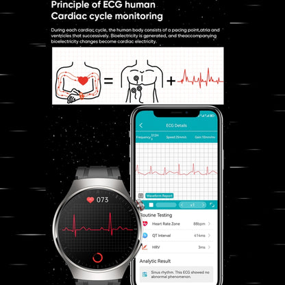 MT200 1.43 inch AMOLED IP67 Smart Call Watch, Support ECG/Body Temperature/Blood Glucose Monitoring(Silver) - Smart Watches by PMC Jewellery | Online Shopping South Africa | PMC Jewellery