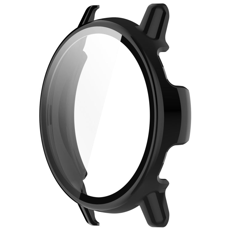 For Garmin vivoactive 5 / Active 5 PC + Tempered Film Integrated Watch Protective Case(Black) - Watch Cases by PMC TechLife | Online Shopping South Africa | PMC TechLife