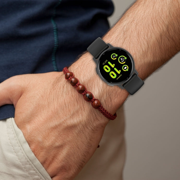 For Garmin vivoactive 5 / Active 5 20mm Silicone Watch Band(Black) - Watch Bands by PMC TechLife | Online Shopping South Africa | PMC TechLife