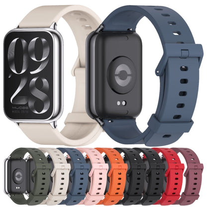 For Xiaomi Mi Band 8 Pro Mijobs Silicone Breathable Watch Band(Red+Silver) - Watch Bands by MIJOBS | Online Shopping South Africa | PMC Jewellery