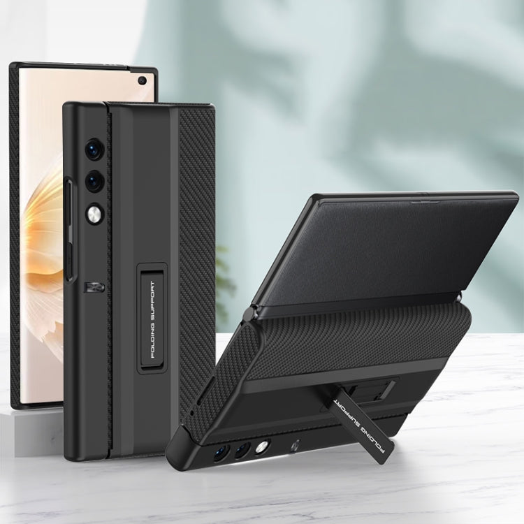 For Honor V Purse GKK Full Coverage Folding Leather Phone Case with Holder(Carbon Fiber) - Honor Cases by GKK | Online Shopping South Africa | PMC TechLife | Buy Now Pay Later Mobicred