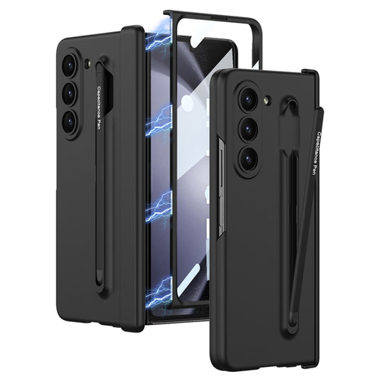 For Samsung Galaxy Z Fold5 5G GKK Magnetic Integrated Phone Case with Pen Slots, No Include Pen(Black) - Galaxy Z Fold5 Cases by GKK | Online Shopping South Africa | PMC Jewellery | Buy Now Pay Later Mobicred