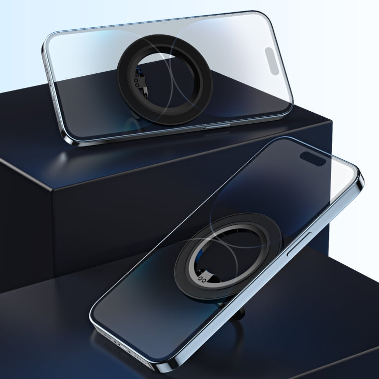 Magsafe Magnetic Electroplating Phone Ring Holder(White) - Ring Holder by PMC TechLife | Online Shopping South Africa | PMC TechLife | Buy Now Pay Later Mobicred