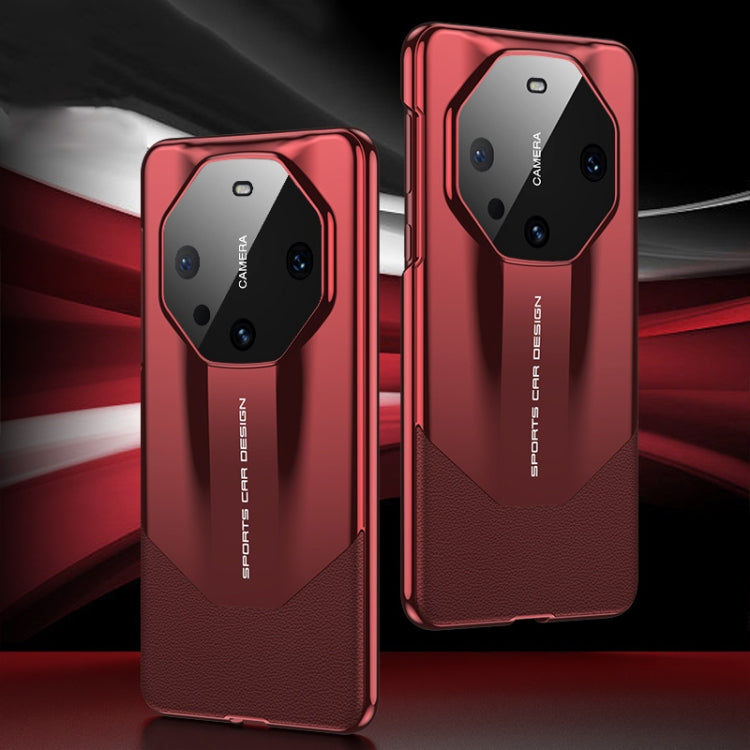 For Huawei Mate 60 Pro GKK Leather Supercar Shockproof Phone Case(Red) - Huawei Cases by GKK | Online Shopping South Africa | PMC TechLife | Buy Now Pay Later Mobicred
