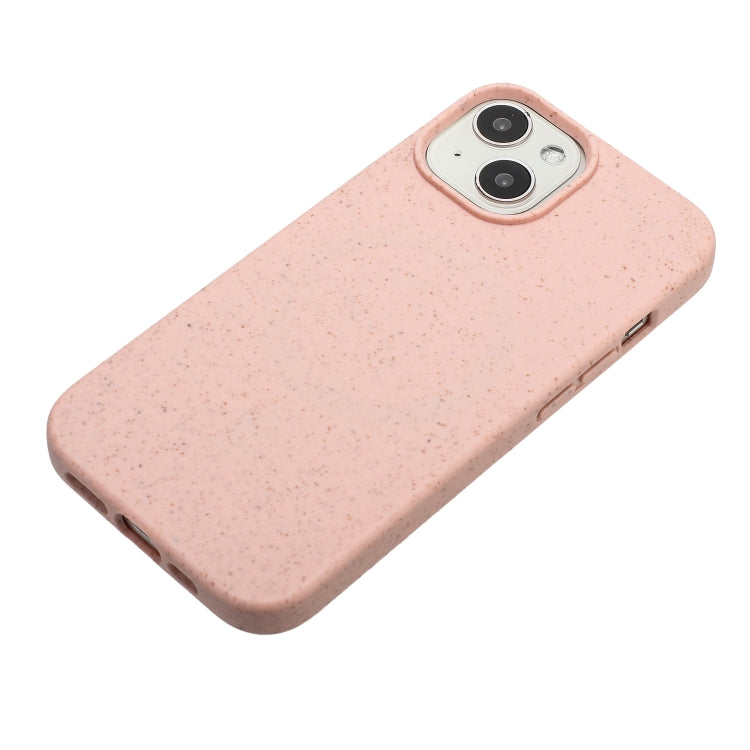 For iPhone 15 Wheat MagSafe Magnetic Straw Material + TPU Phone Case(Pink) - iPhone 15 Cases by PMC TechLife | Online Shopping South Africa | PMC TechLife | Buy Now Pay Later Mobicred