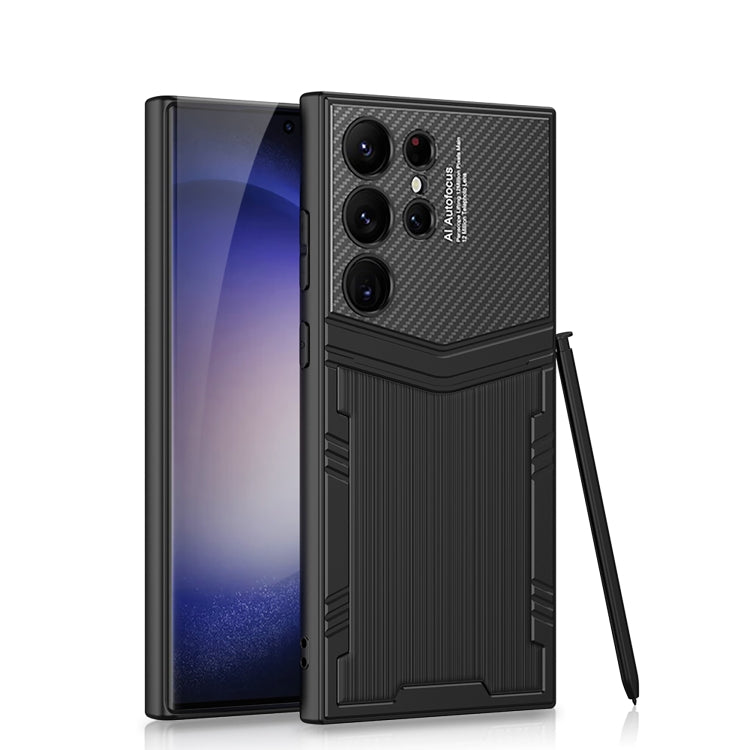For Samsung Galaxy S24 Ultra 5G GKK TPU + PU Full Coverage Phone Case(Vertical Texture) - Galaxy S24 Ultra 5G Cases by GKK | Online Shopping South Africa | PMC TechLife | Buy Now Pay Later Mobicred