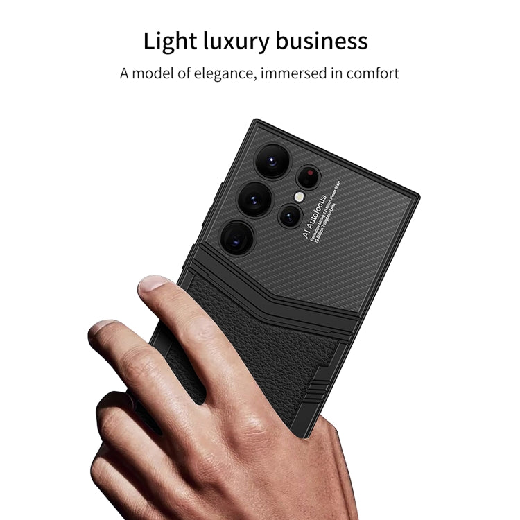 For Samsung Galaxy S24 Ultra 5G GKK TPU + PU Full Coverage Phone Case(Vertical Texture) - Galaxy S24 Ultra 5G Cases by GKK | Online Shopping South Africa | PMC TechLife | Buy Now Pay Later Mobicred