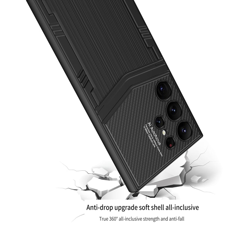 For Samsung Galaxy S24 Ultra 5G GKK TPU + PU Full Coverage Phone Case(Vertical Texture) - Galaxy S24 Ultra 5G Cases by GKK | Online Shopping South Africa | PMC TechLife | Buy Now Pay Later Mobicred