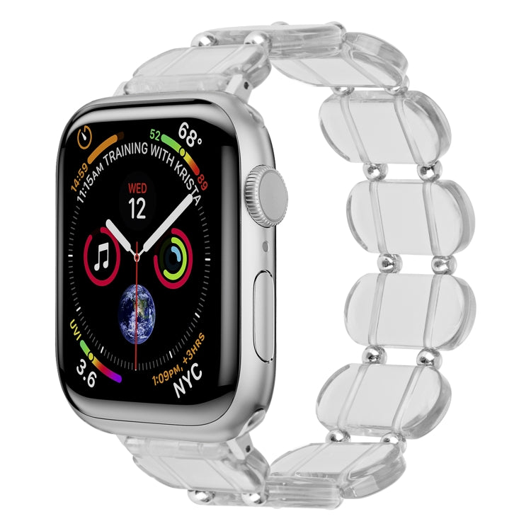 For Apple Watch Series 8 41mm Stretch Resin Watch Band(Transparent) - free shipping - PMC TechLife - Order now!