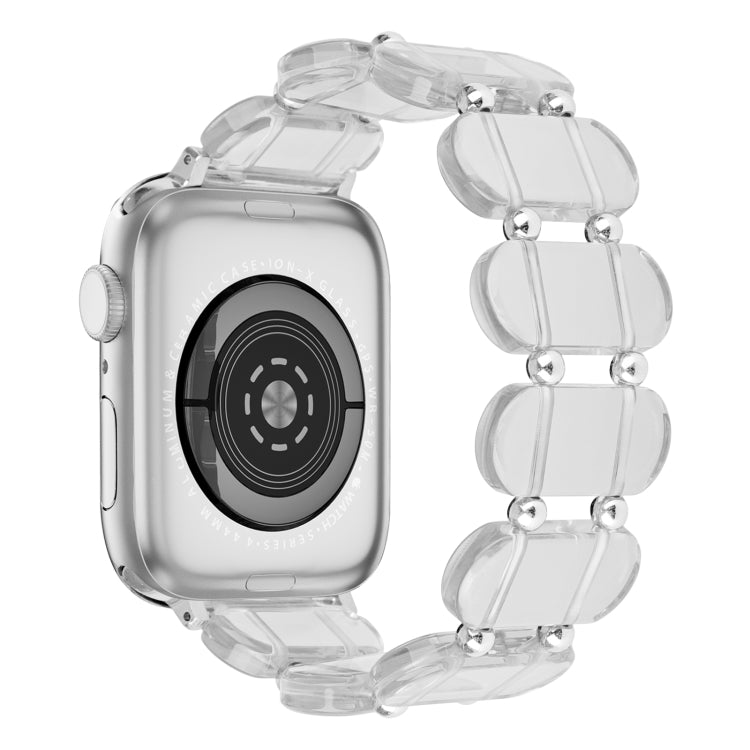 For Apple Watch Series 8 41mm Stretch Resin Watch Band(Transparent) - free shipping - PMC TechLife - Order now!