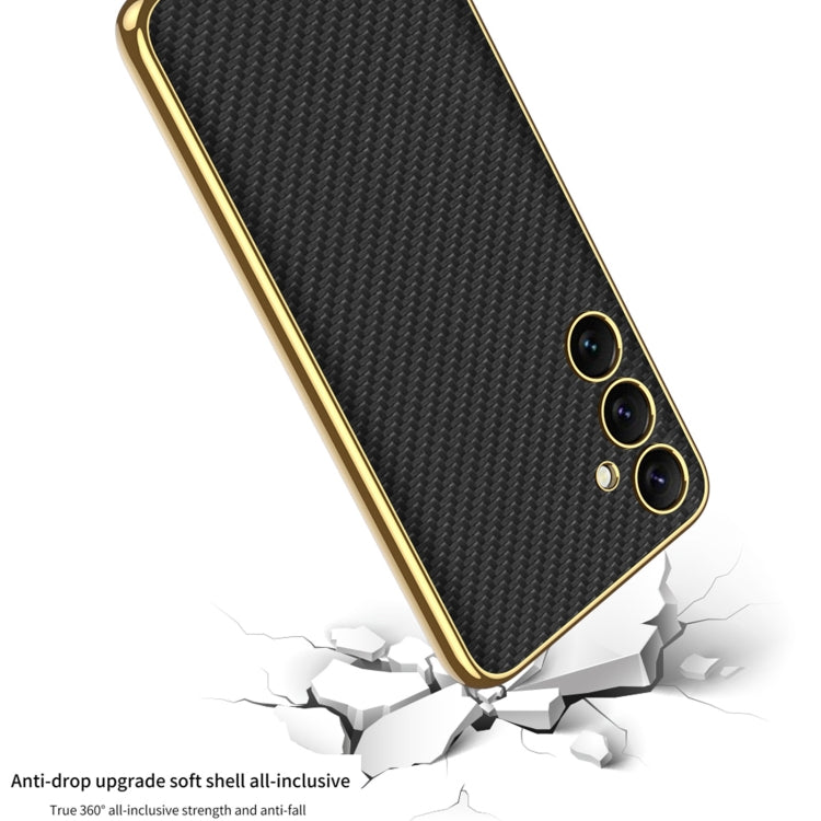 For Samsung Galaxy S24+ 5G GKK Plating TPU + Leather Full Coverage Phone Case(Pink) - free shipping - PMC TechLife - Order now!