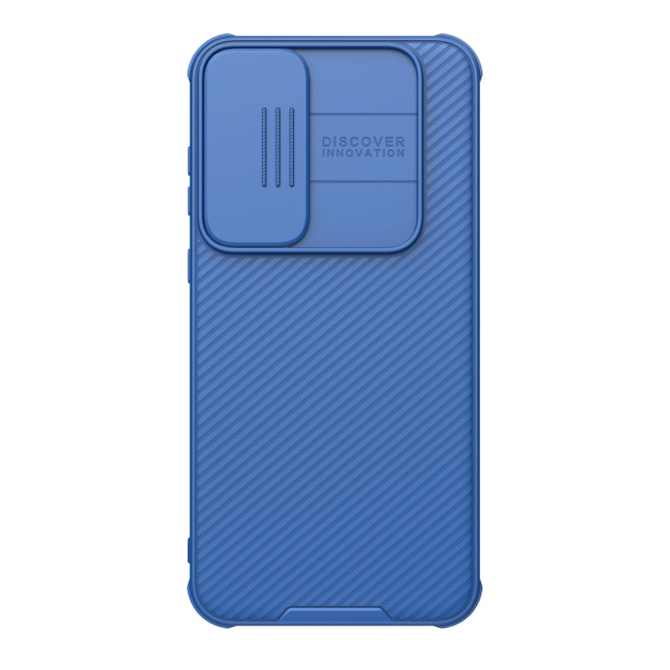 For Samsung Galaxy A55 NILLKIN Black Mirror Pro Series Camshield PC Phone Case(Blue) - Galaxy Phone Cases by NILLKIN | Online Shopping South Africa | PMC Jewellery | Buy Now Pay Later Mobicred