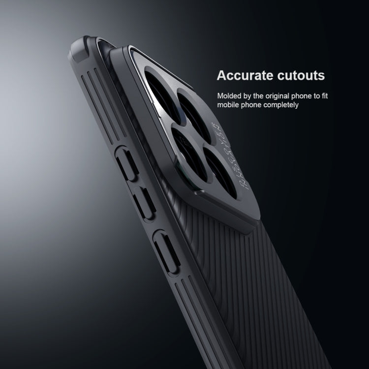 For Xiaomi 14 Pro NILLKIN Black Mirror Prop CD Texture Mirror Precise Hole Phone Case(Blue) - 14 Pro Cases by NILLKIN | Online Shopping South Africa | PMC TechLife | Buy Now Pay Later Mobicred