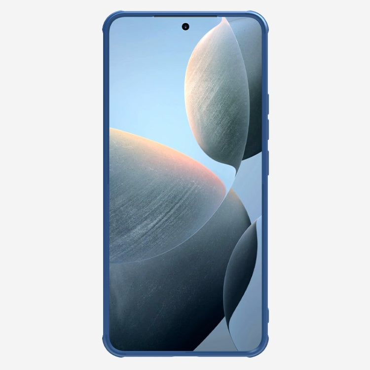 For Xiaomi Redmi K70/K70 Pro NILLKIN Black Mirror Prop CD Texture Mirror Precise Hole Phone Case(Blue) - Xiaomi Cases by NILLKIN | Online Shopping South Africa | PMC Jewellery | Buy Now Pay Later Mobicred