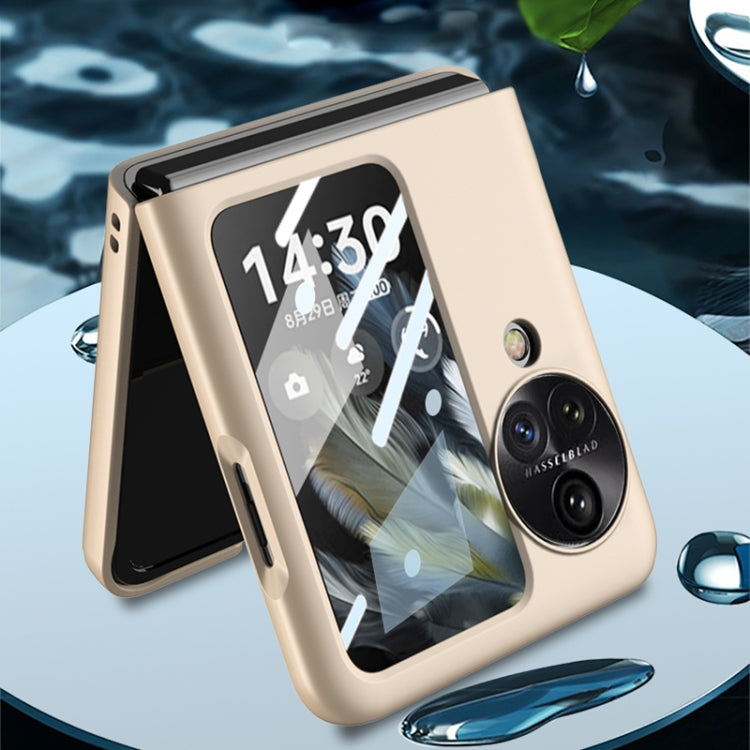 For OPPO Find N3 Flip GKK Integrated Ultra-thin Full Coverage Protective Phone Case(Gold) - OPPO Cases by GKK | Online Shopping South Africa | PMC TechLife | Buy Now Pay Later Mobicred