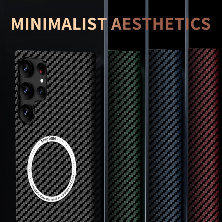 For Samsung Galaxy S24 Ultra 5G Carbon Fiber Texture MagSafe Magnetic Phone Case(Black) - free shipping - PMC TechLife - Order now!