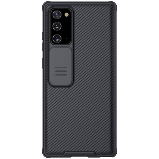 For Samsung Galaxy Note 20 NILLKIN Black Mirror Pro Series Camshield Full Coverage Dust-proof Scratch Resistant Phone Case(Black) - Galaxy Note20 Cases by NILLKIN | Online Shopping South Africa | PMC Jewellery