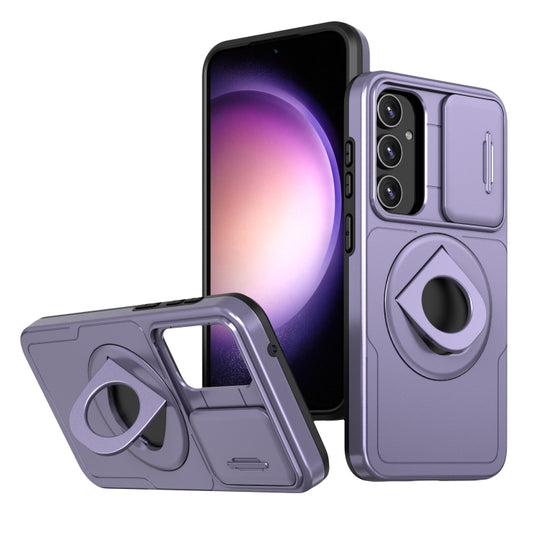 For Samsung Galaxy S23 5G Camshield MagSafe Ring Holder Armor Phone Case(Puple) - Galaxy S23 5G Cases by PMC Jewellery | Online Shopping South Africa | PMC Jewellery