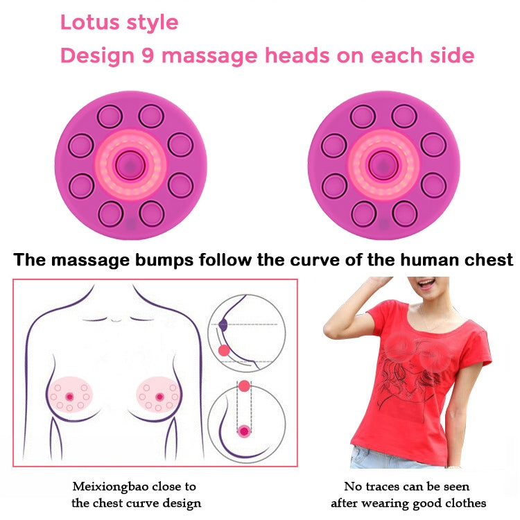 Bluetooth  Breast Massager with Anti-sagging And Remote Control, Style:APP Models(Purple) - free shipping - PMC TechLife - Order now!