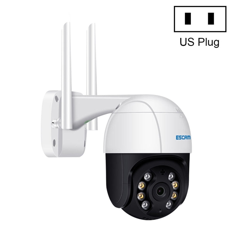 ESCAM QF518 5MP Smart WiFi IP Camera, Support AI Humanoid Detection / Auto Tracking / Dual Light Night Vision / Cloud Storage / Two Way Audio / TF Card, Plug:US Plug(White) - Dome Camera by ESCAM | Online Shopping South Africa | PMC Jewellery | Buy Now Pay Later Mobicred