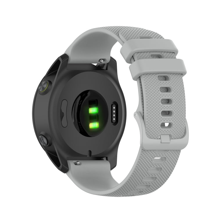 Compatible with Garmin Compatible witherunner 745 Small Grid Quick Release Watch Band with Screwdriver, Size: Free Size 22mm(Gray) - Watch Bands by PMC TechLife | Online Shopping South Africa | PMC TechLife | Buy Now Pay Later Mobicred
