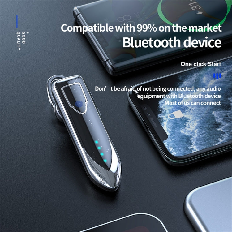 ME-3 Bluetooth 5.0 Business Style Touch Switch Bluetooth Earphone(Pink) - Bluetooth Earphone by PMC TechLife | Online Shopping South Africa | PMC TechLife