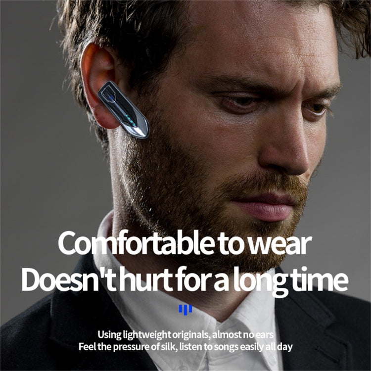 ME-3 Bluetooth 5.0 Business Style Touch Switch Bluetooth Earphone(Black) - Bluetooth Earphone by PMC TechLife | Online Shopping South Africa | PMC TechLife