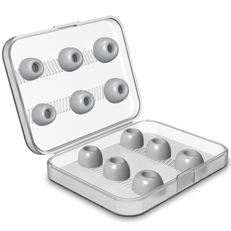 12 PCS Wireless Earphone Replaceable Memory Foam Ear Cap Earplugs for AirPods Pro, with Storage Box(Grey) - Anti-dust & Ear Caps by PMC Jewellery | Online Shopping South Africa | PMC Jewellery